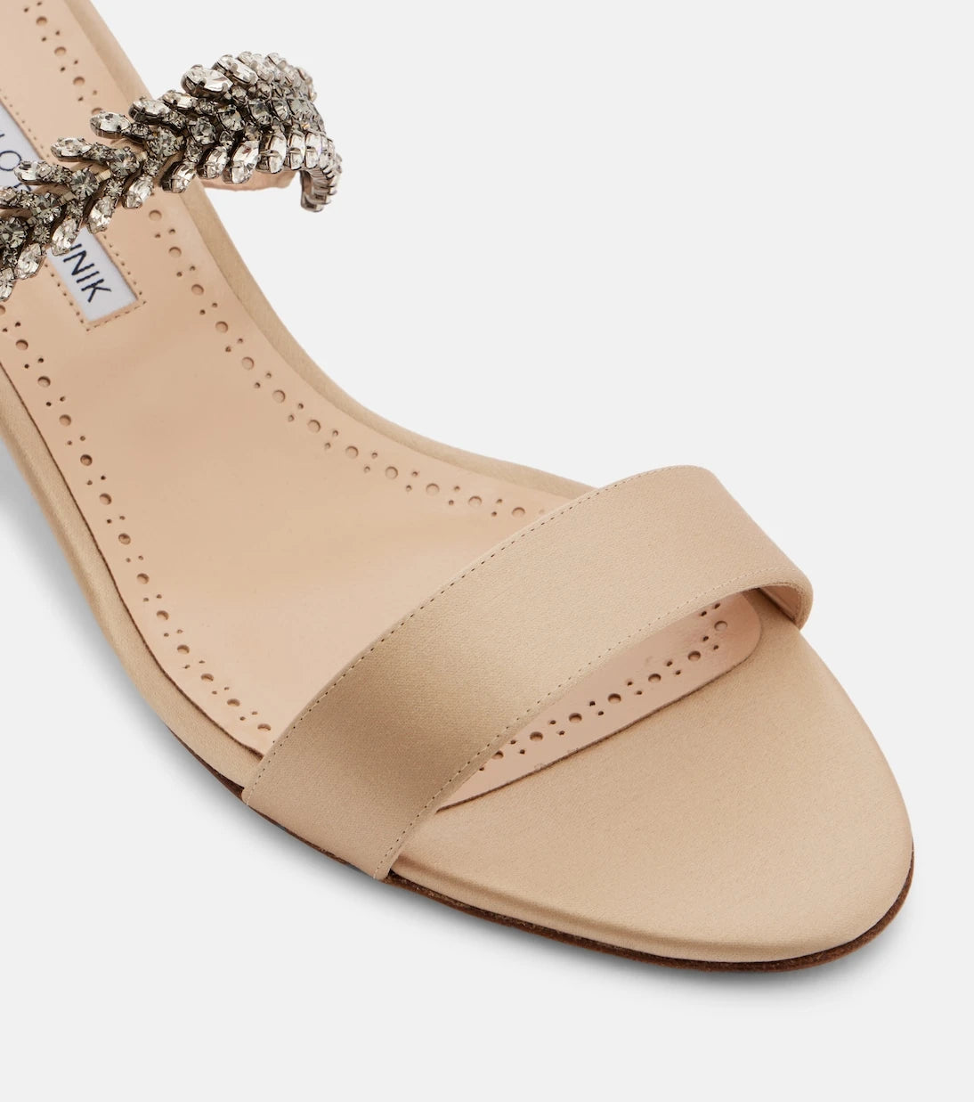 Manolo Blahnik - Kifasan embellished satin mules