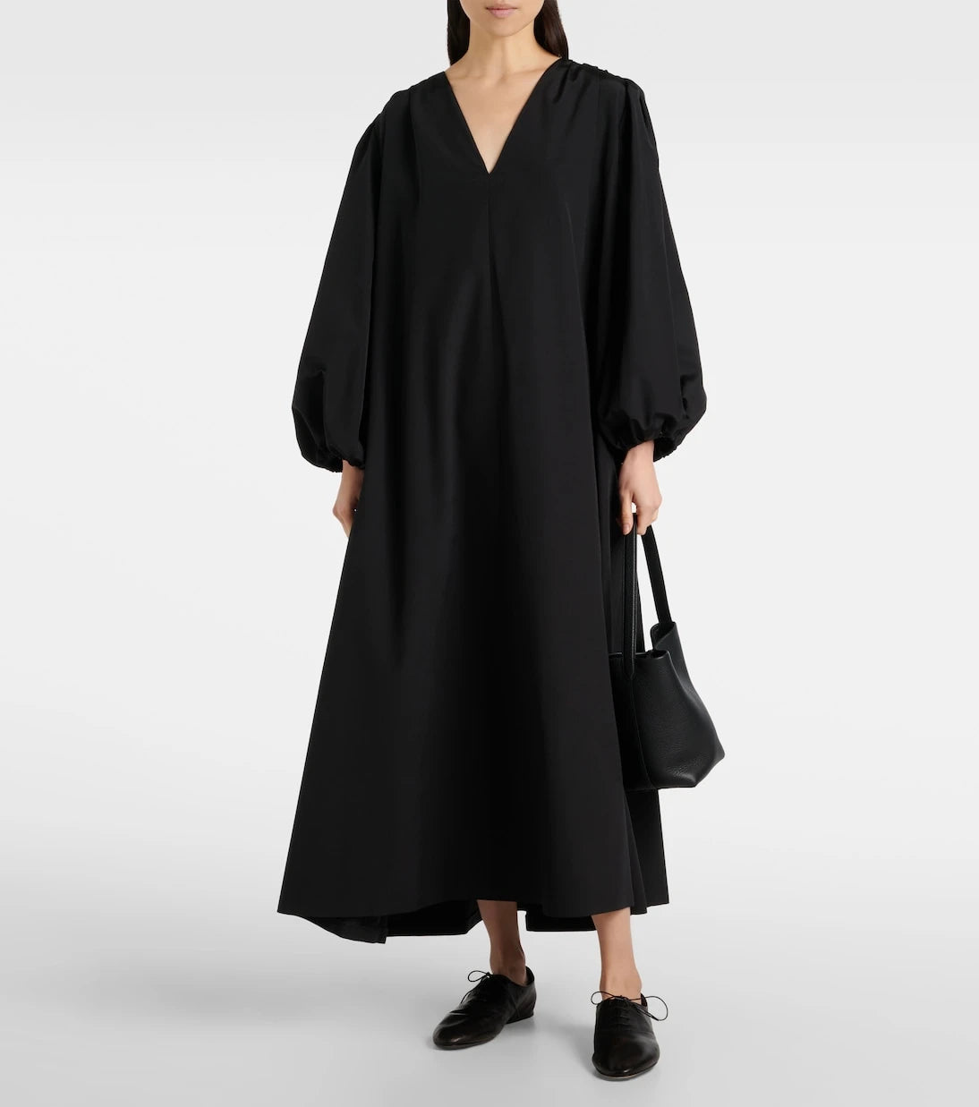 The Row - Beauvoir silk and wool maxi dress