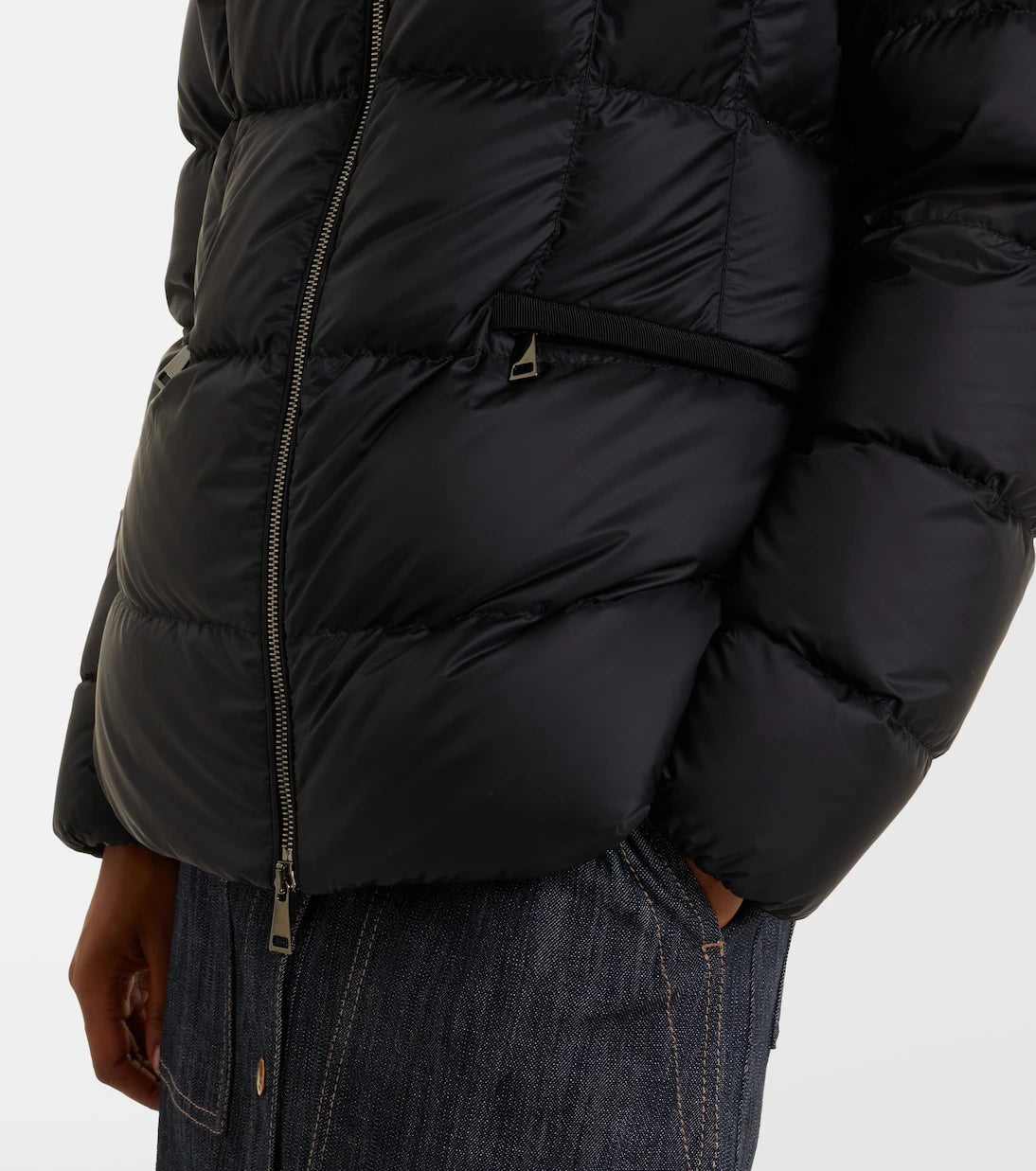 Moncler - Boed shearling-trimmed down jacket