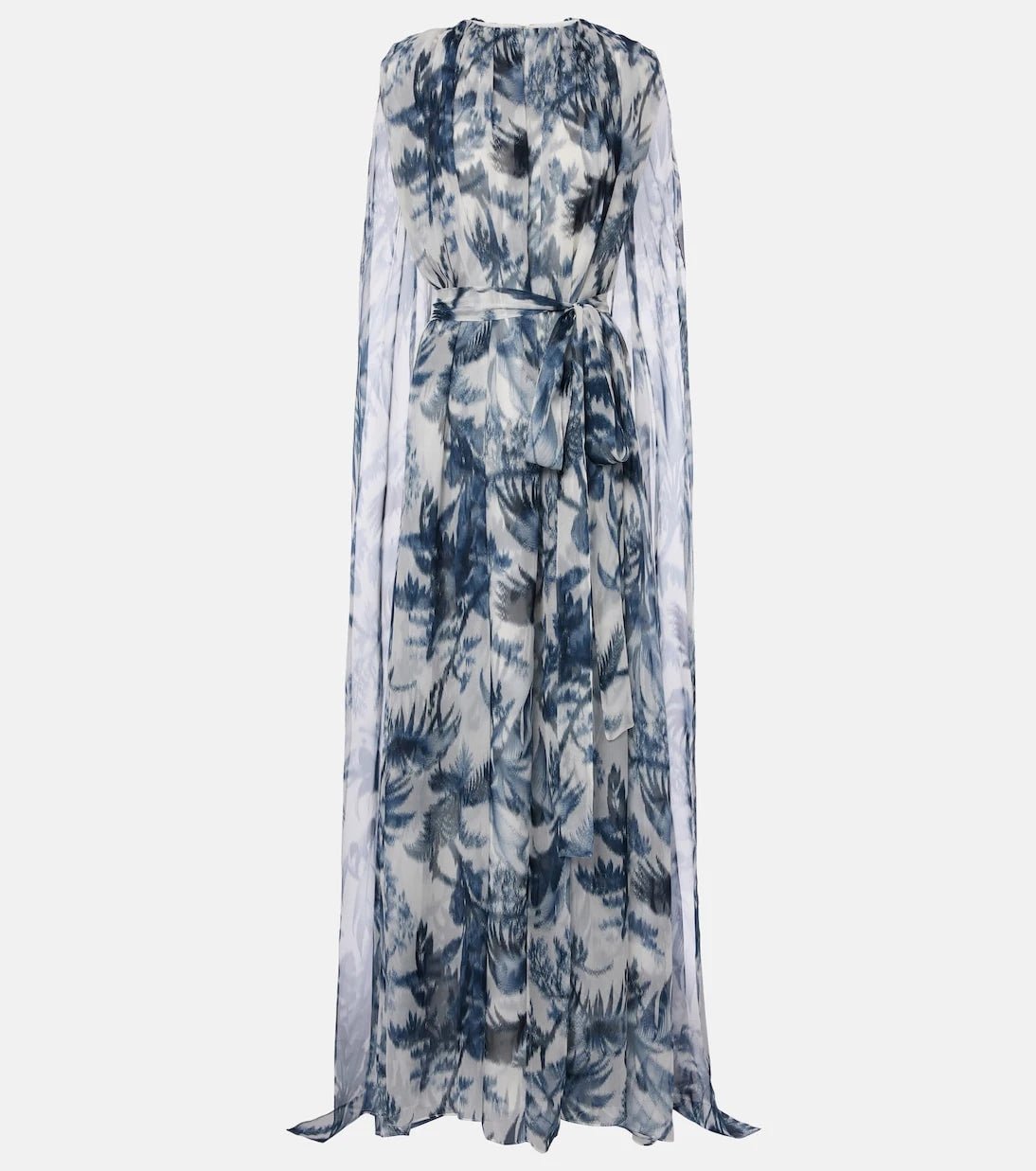 Oscar de la Renta - Caped silk gown