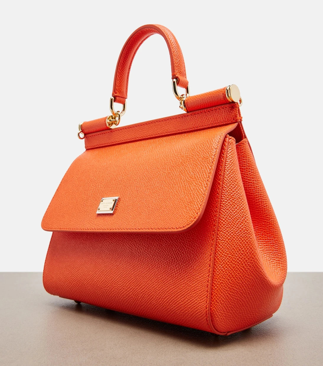 Dolce&Gabbana - Sicily Small leather top-handle bag