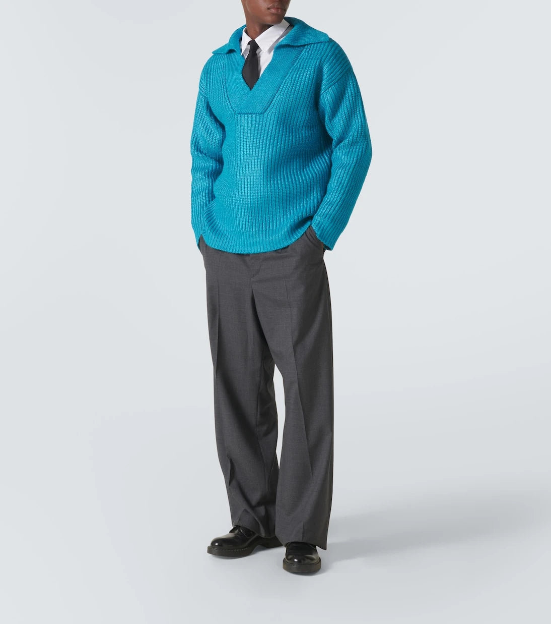 Valentino - Ribbed-knit silk-blend sweater