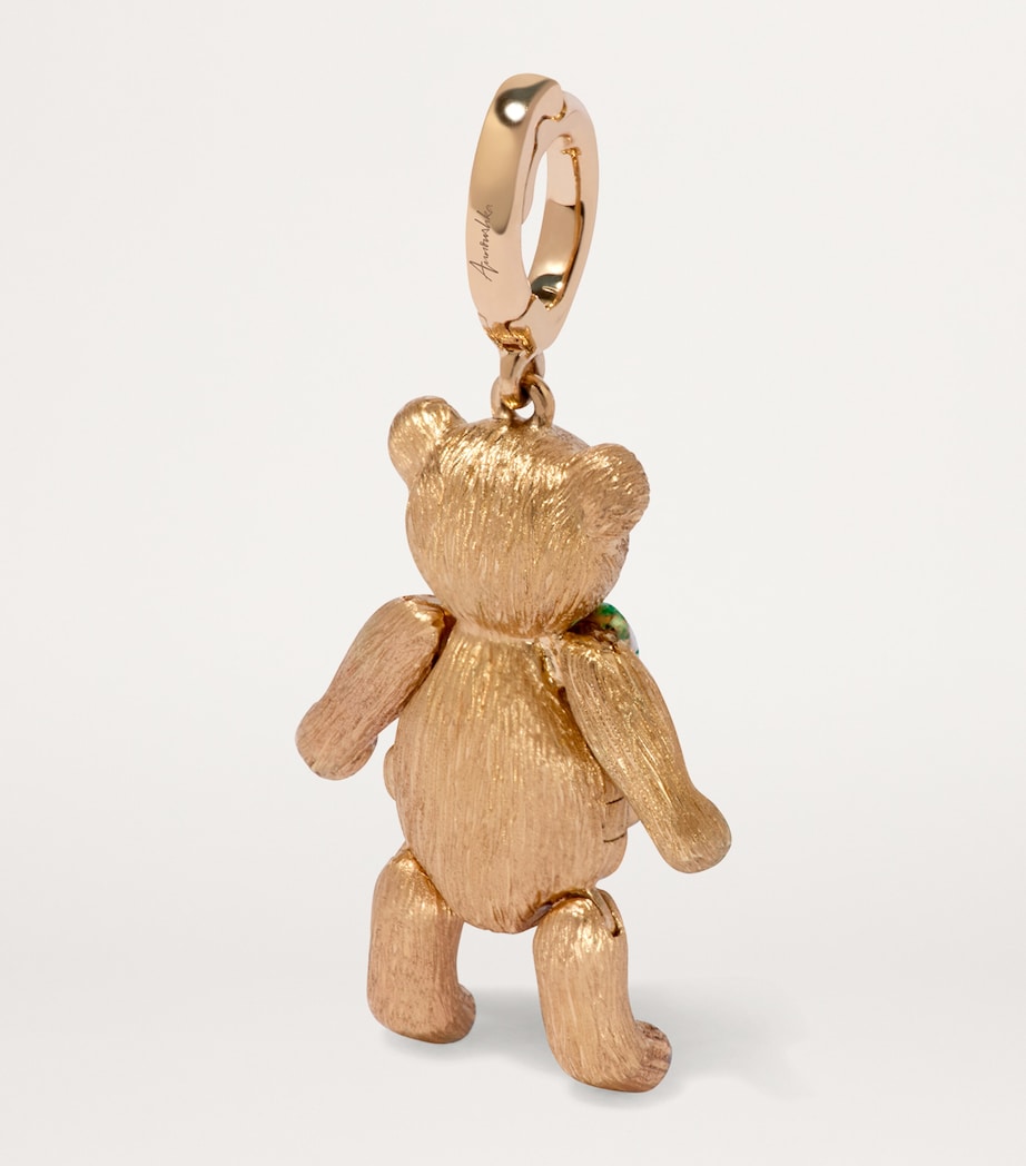 Annoushka x Harrods Yellow Gold, Diamond and Tsavorite My Life in Charms Teddy Bear Locket Charm