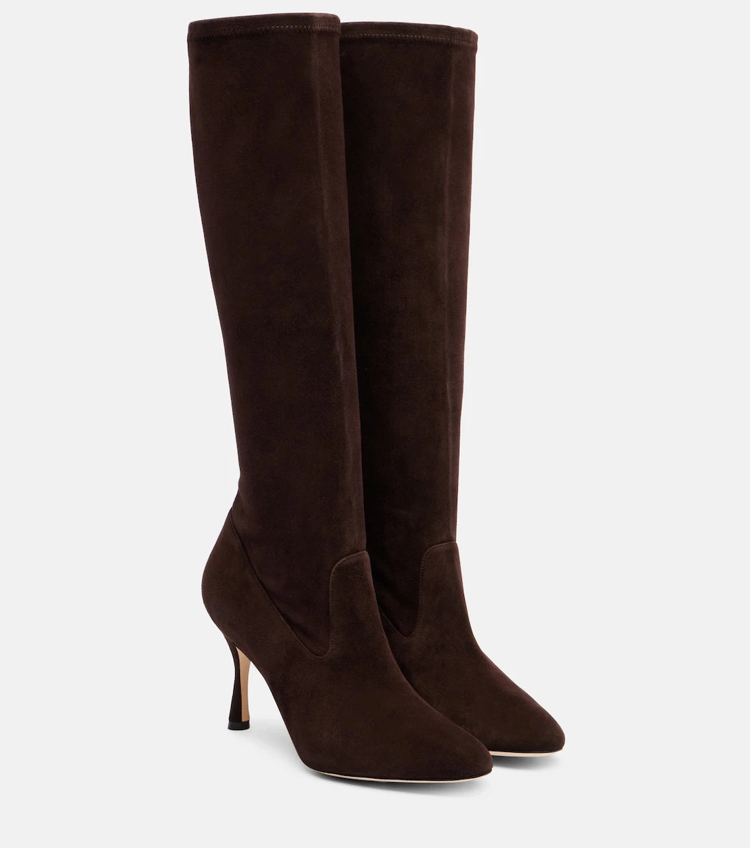 Manolo Blahnik - Myconia suede knee-high boots