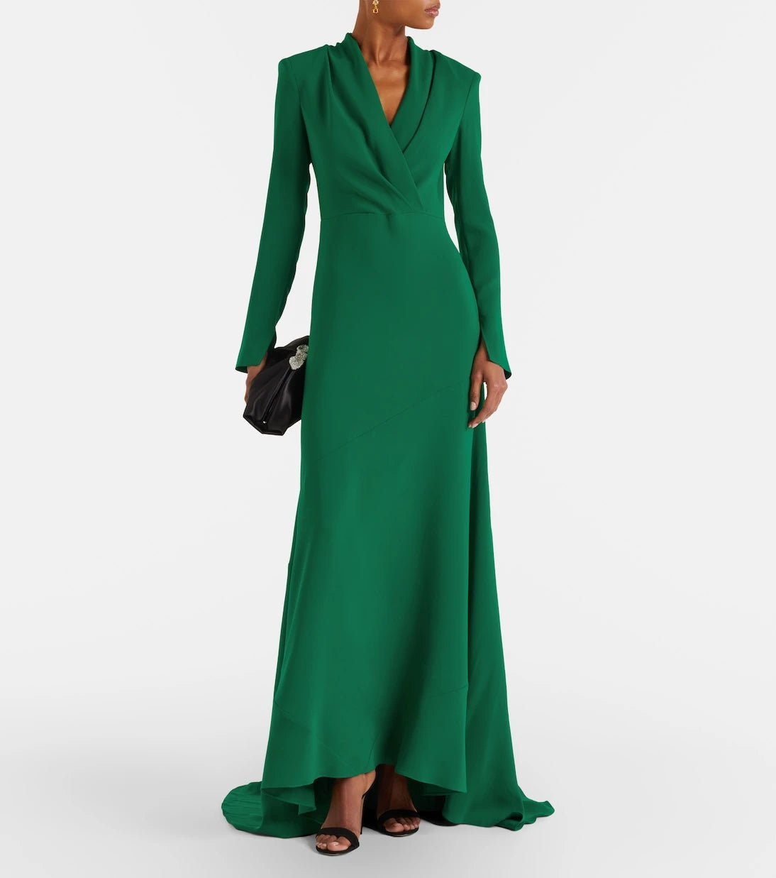 Oscar de la Renta - فستان سهرة من مزيج الحرير