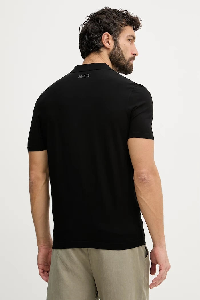 Guess KADIR Erkek Viskon Yakalı Tişört