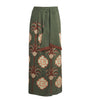 Johanna Ortiz Green Amazon Echoes Midi Skirt