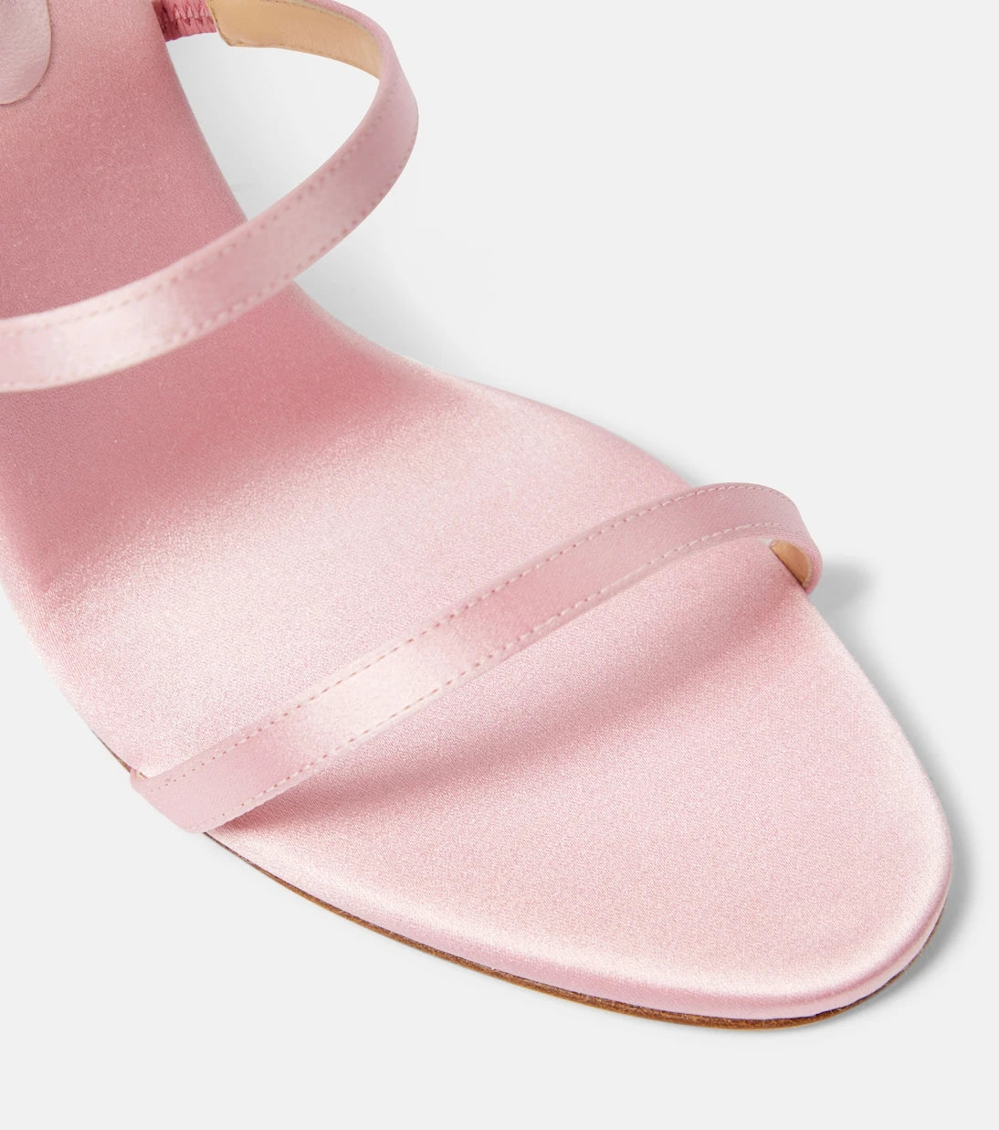 Magda Butrym - Floral-appliqué satin sandals