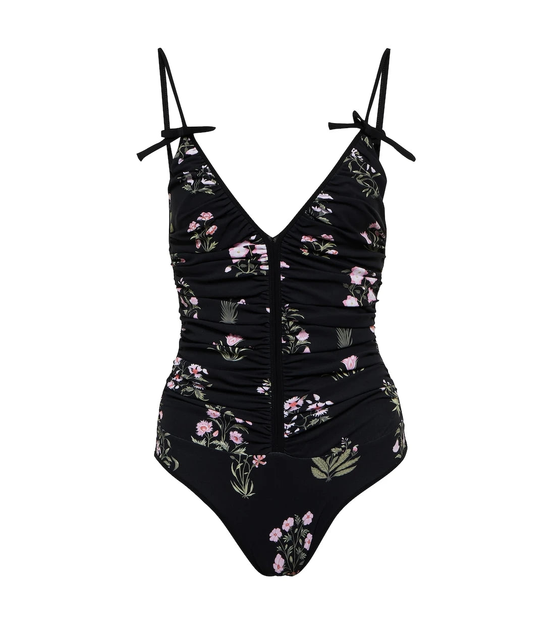 Giambattista Valli - Printed ruched swimsuit