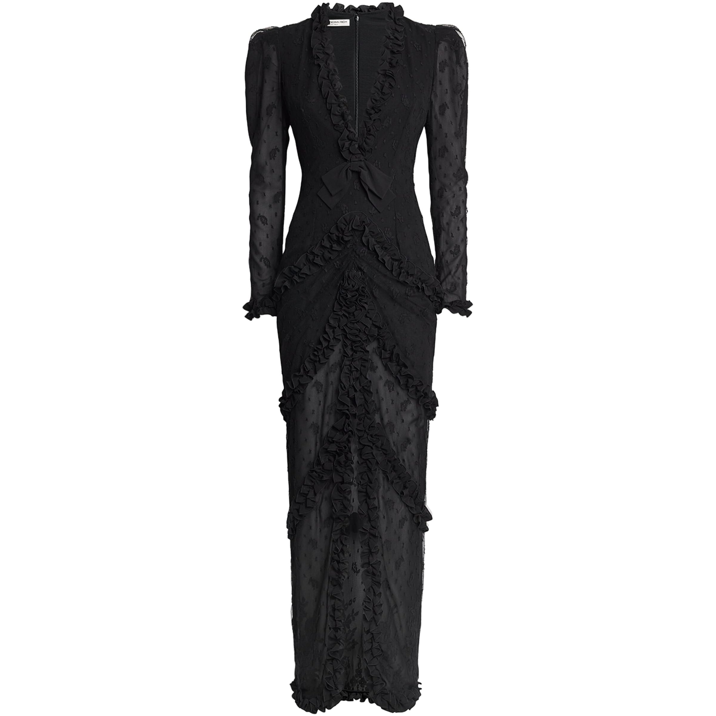 Lace-Detail Maxi Dress