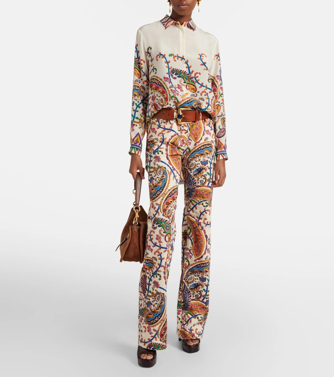 Etro - High-rise bootcut jeans