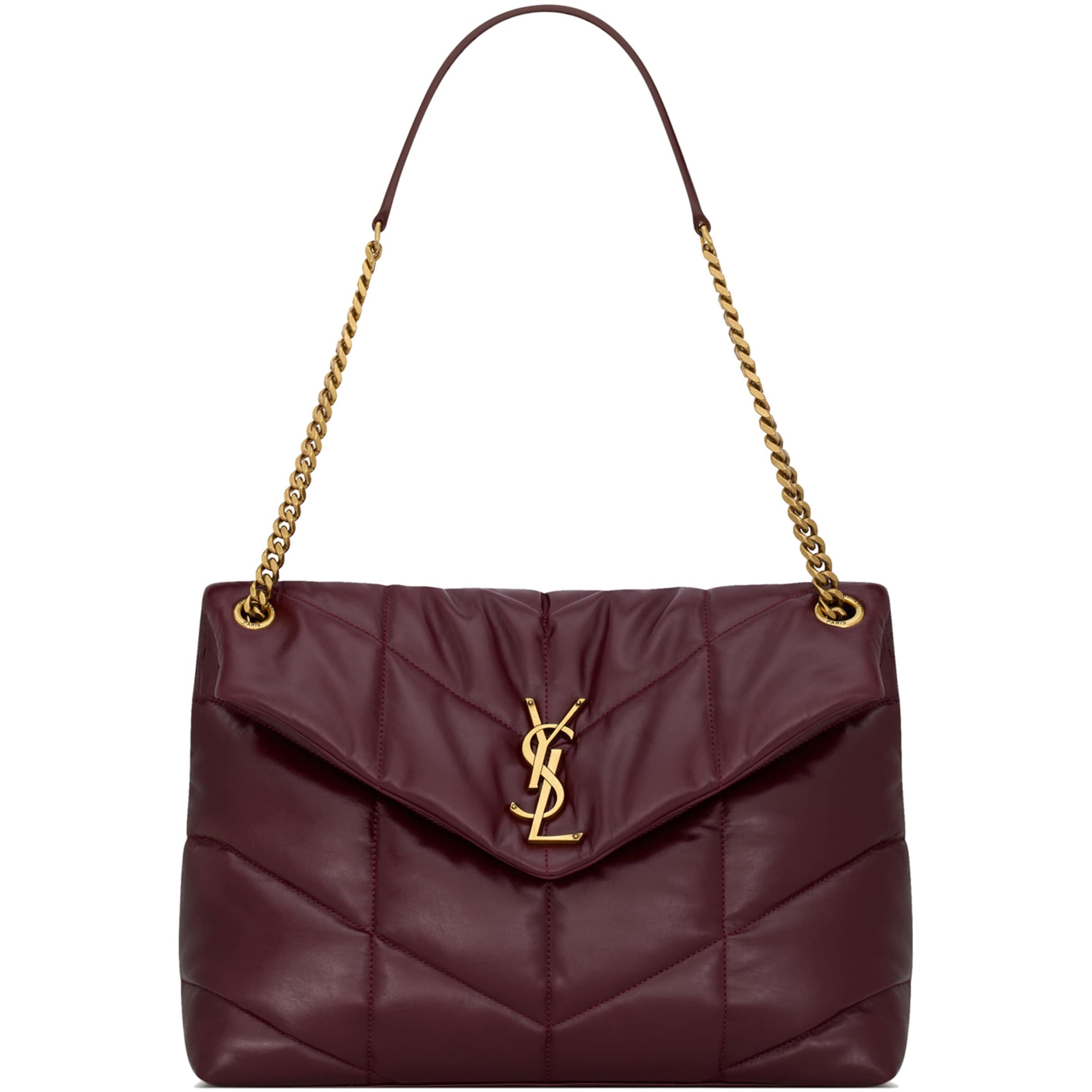 Saint Laurent Red Medium Puffer Shoulder Bag