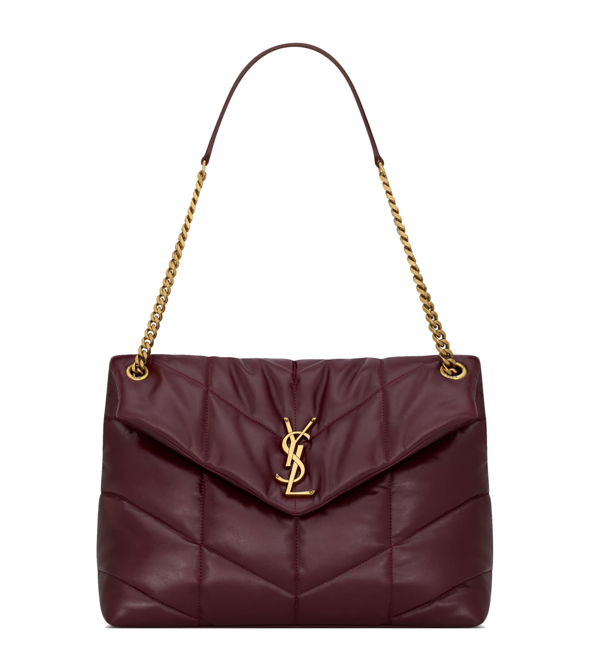 Saint Laurent Red Medium Puffer Shoulder Bag