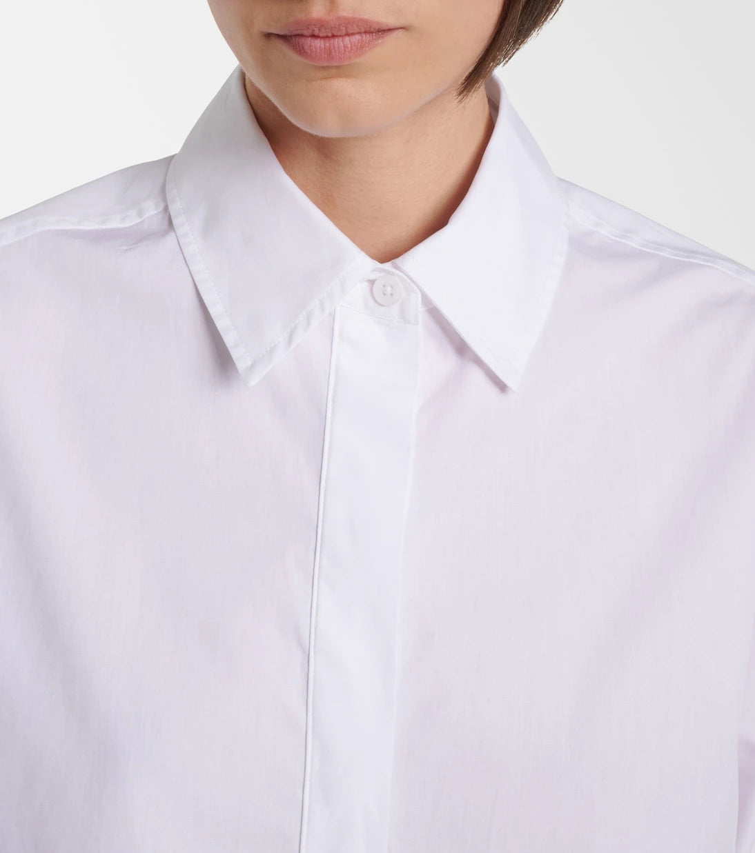 Simkhai - Lace-trimmed cotton poplin shirt