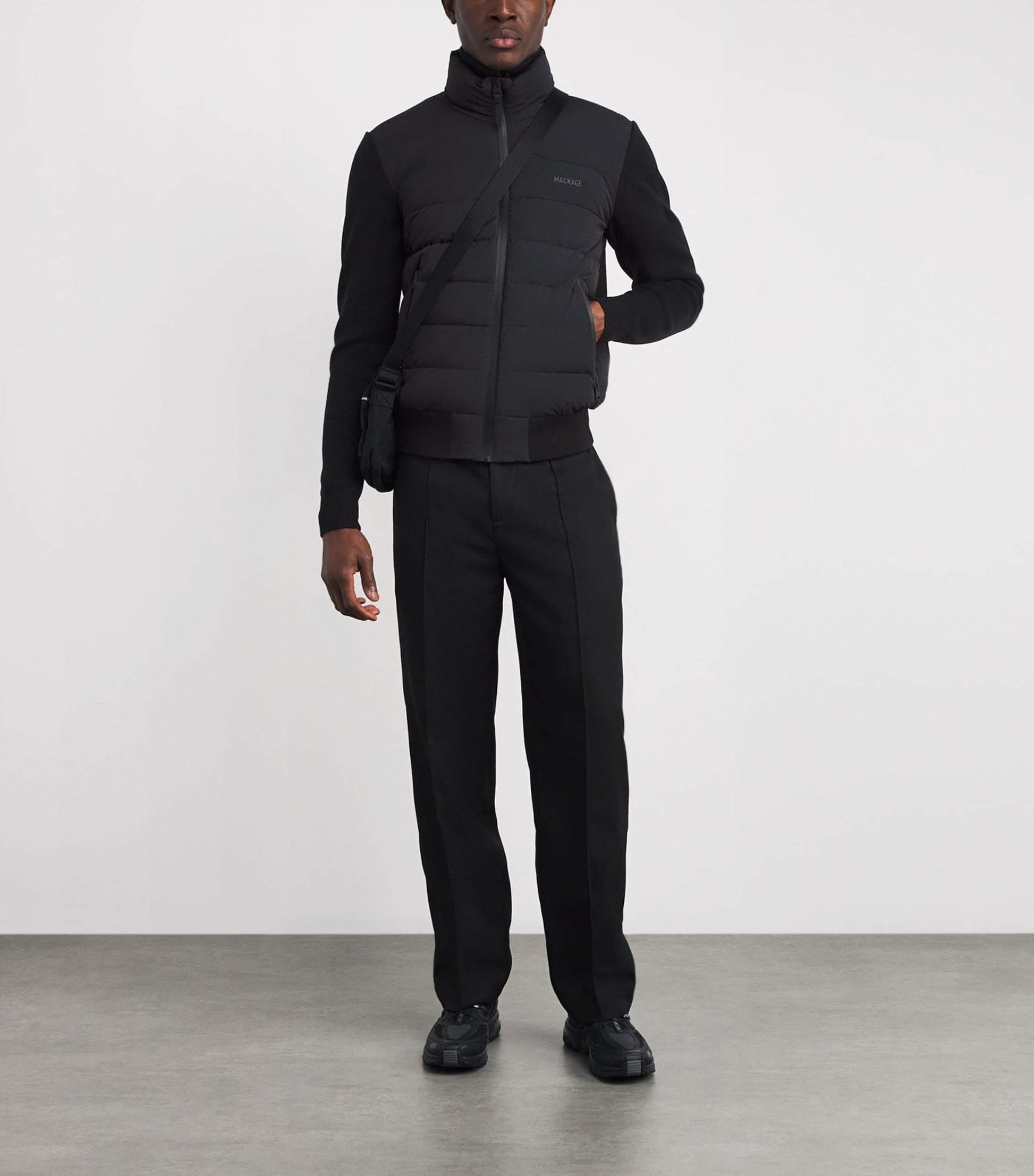 Haney-City Hybrid Down Jacket BLACK