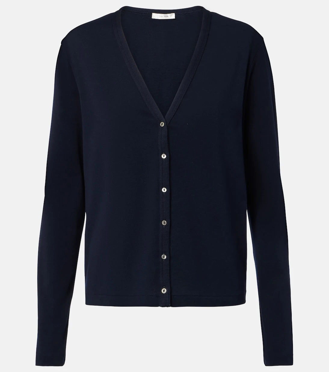 The Row - Cresp ribbed-knit cotton jersey cardigan
