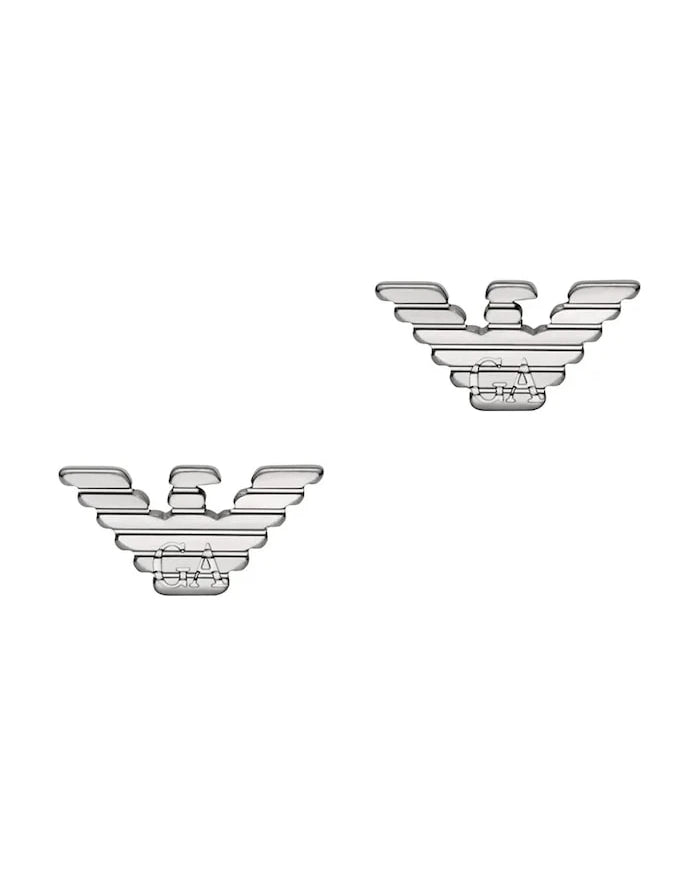 Emporio Armani обици мъжки от неръждаема стомана Eagle Logo
