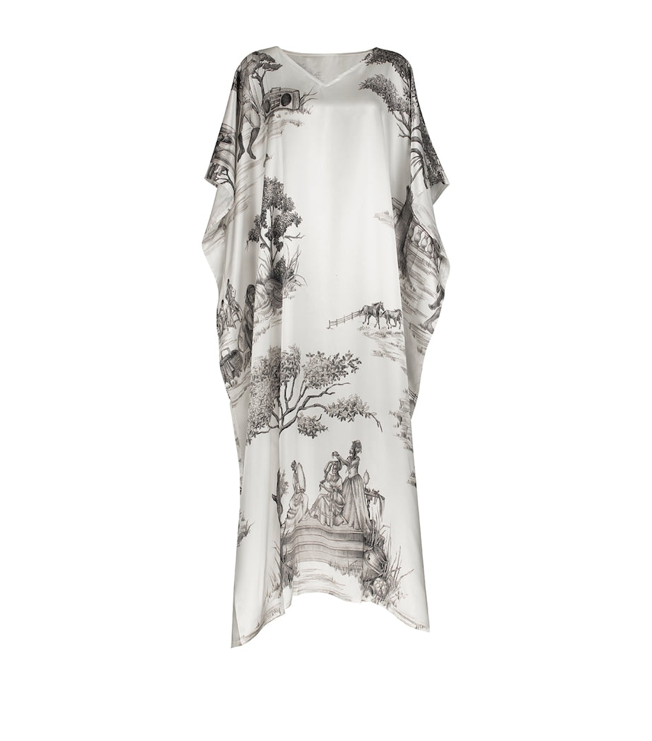 Gingerlily x Sheila Bridges Mulberry Silk Harlem Toile Kaftan