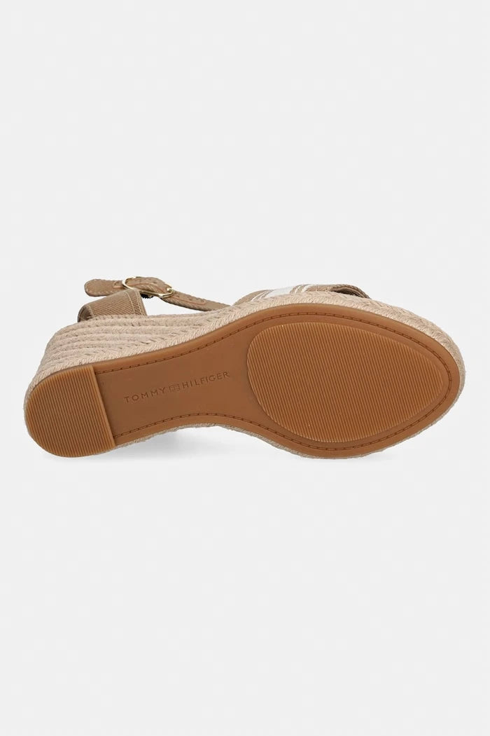 Tommy Hilfiger HIGH WEDGE ESPAD WEBBING Skoşuk Platform Sandalet