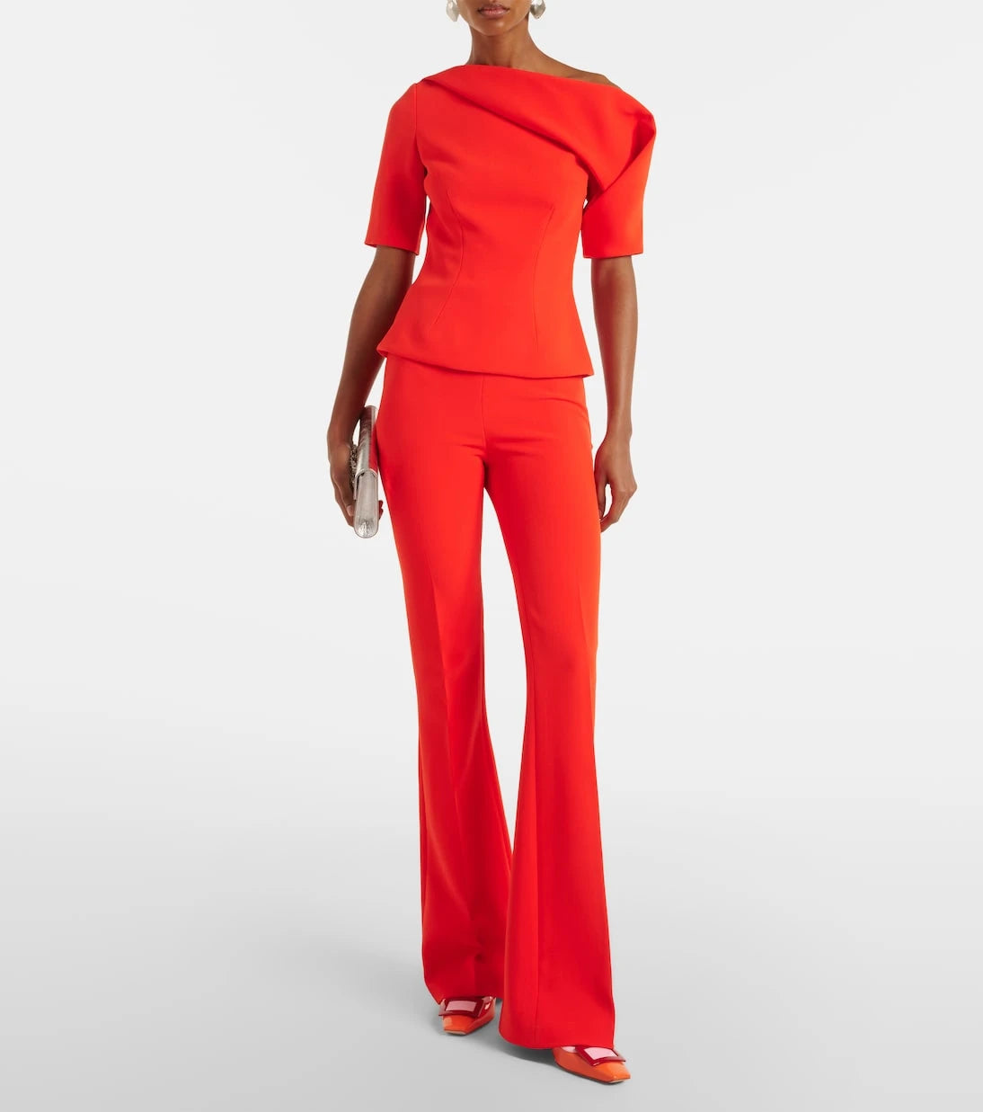 Safiyaa - Alexa crêpe flared pants