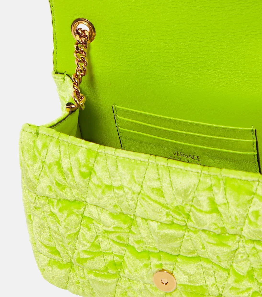 Versace - Virtus Small velvet shoulder bag