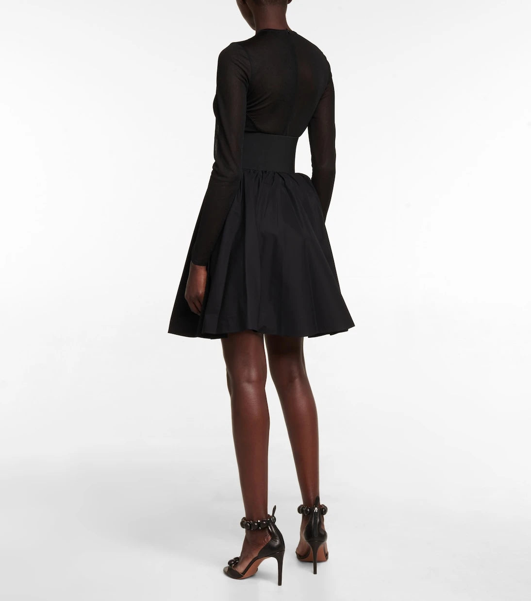 Alaïa - Kemerli pamuk etek