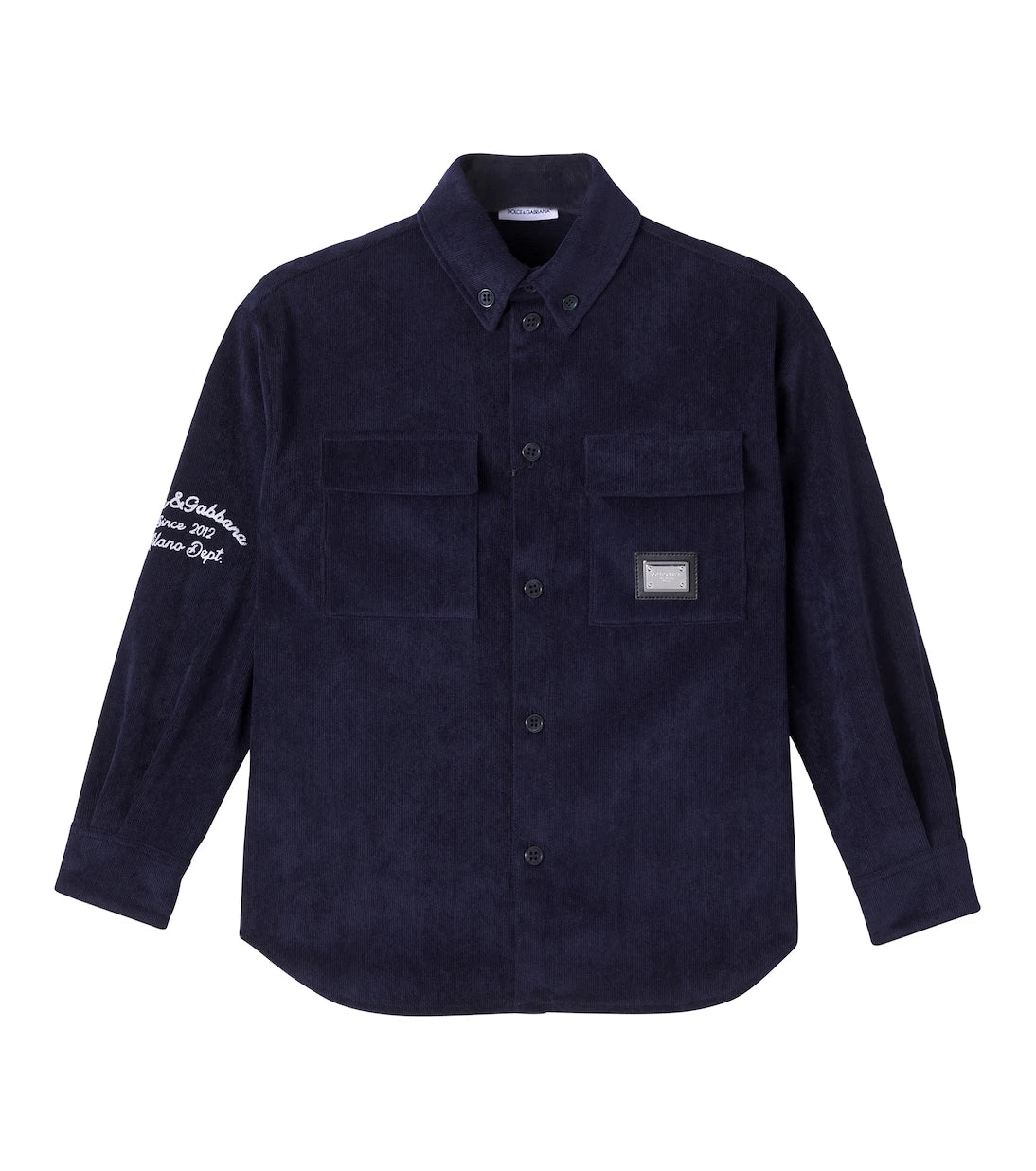 Dolce&Gabbana Kids - Logo corduroy jacket