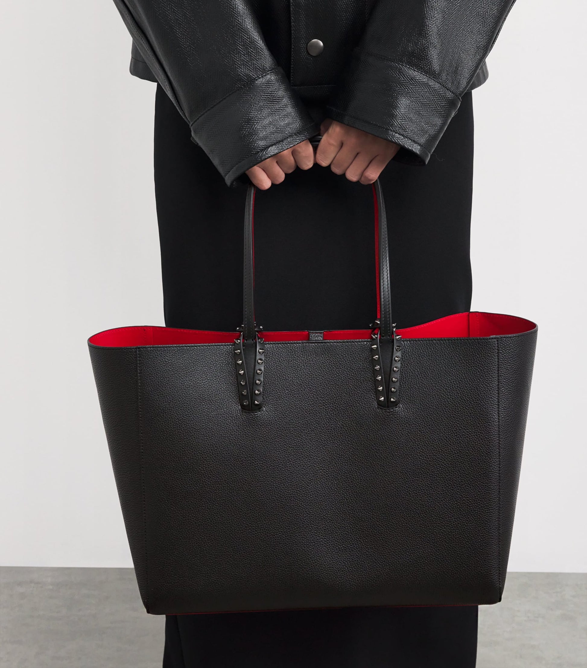 Christian Louboutin Red Cabata Large Calfskin Tote Bag