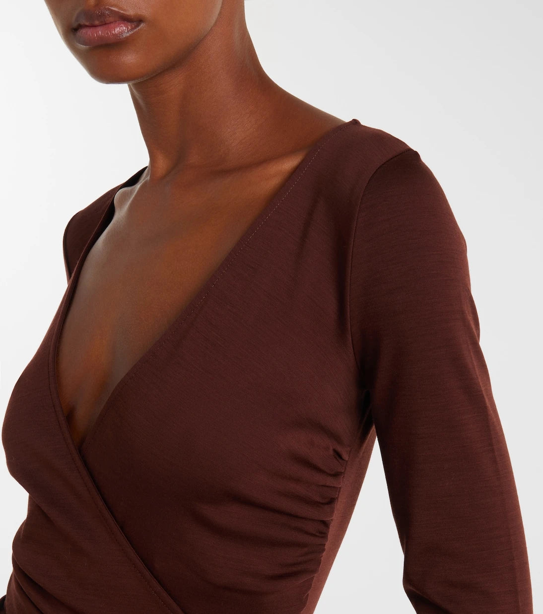 Max Mara - Nigella draped wool bodysuit