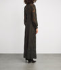Lace-Silk Memento Maxi Dress OLIVE