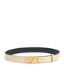 Valentino Garavani Ivory Leather VLogo Signature Belt