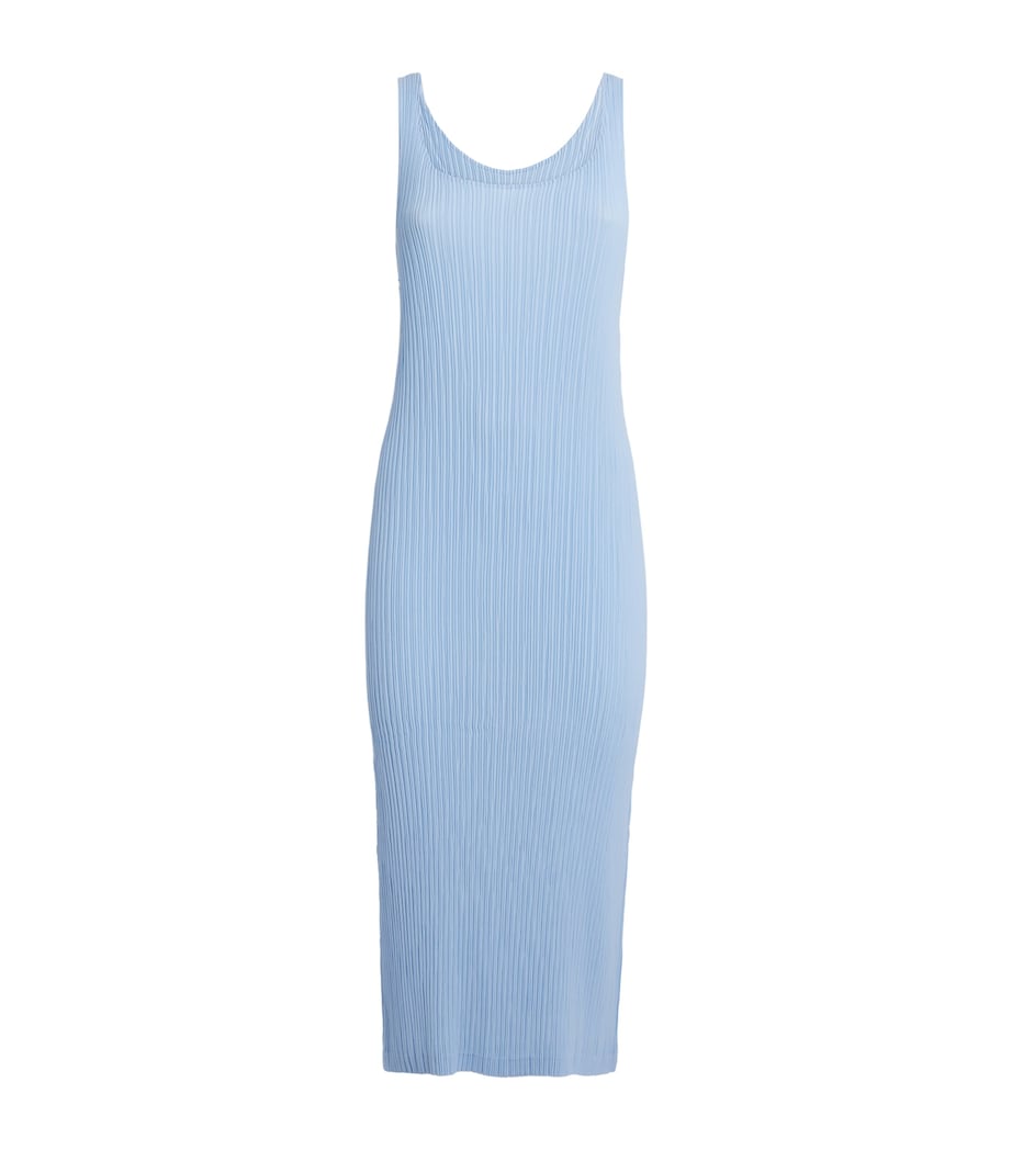 Hatching Midi Dress LIGHT BLUE