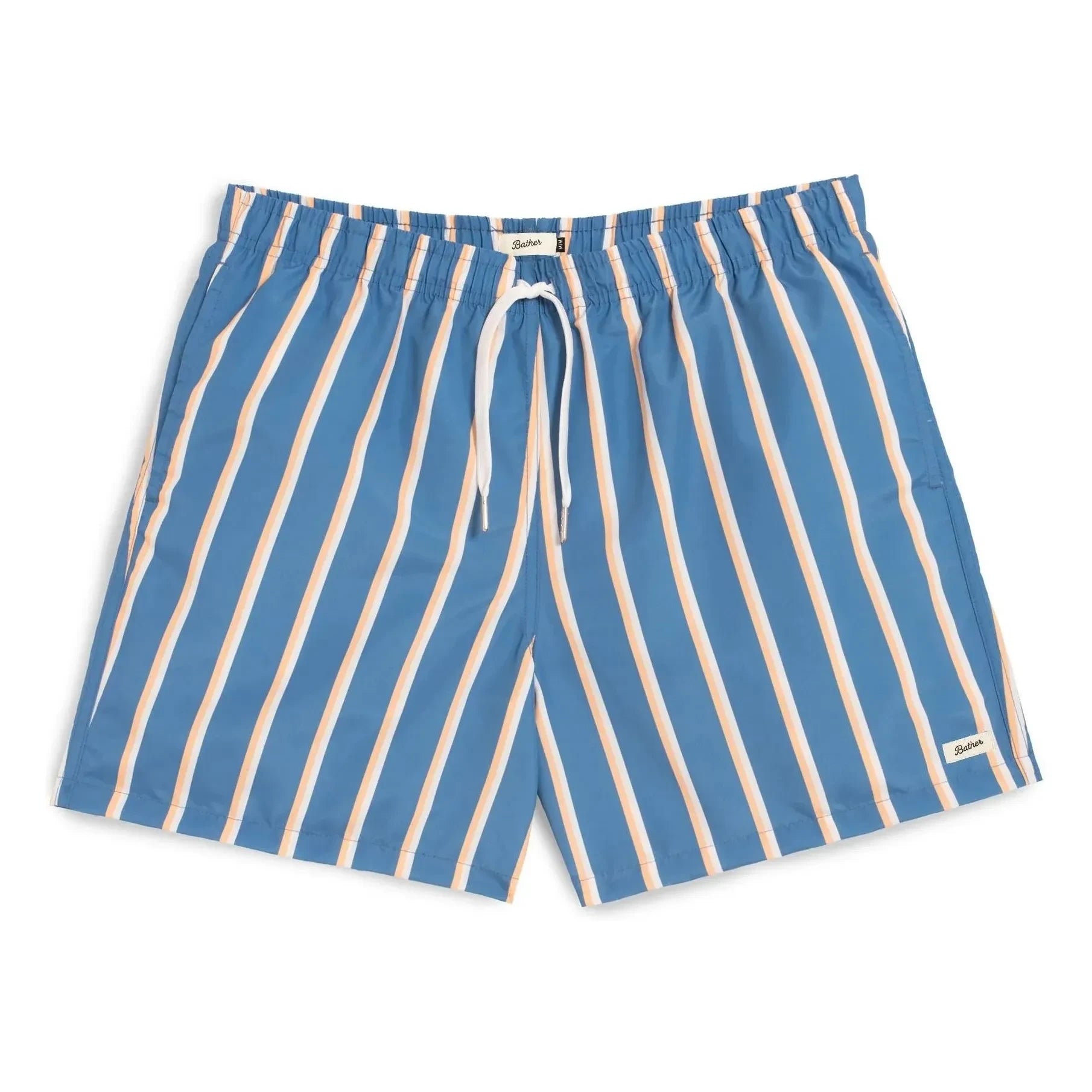 Bather - Striped Swim Shorts | Blue