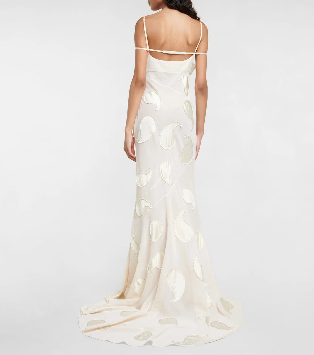 Jacquemus - La Robe Draggiu appliquéd cotton gown
