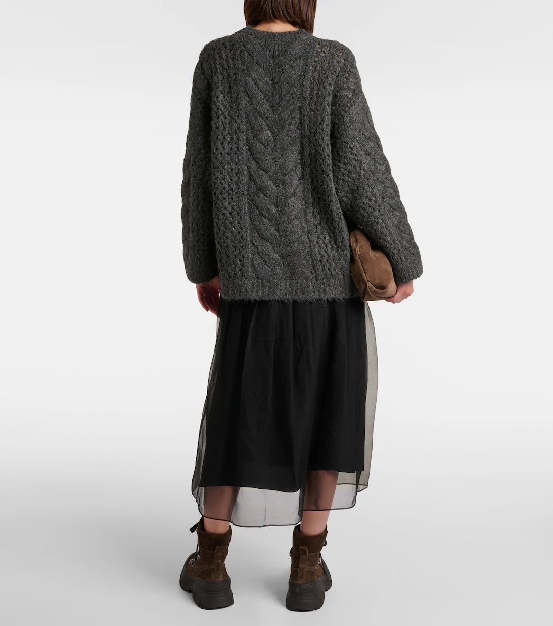 Brunello Cucinelli - Cable-knit alpaca-blend sweater