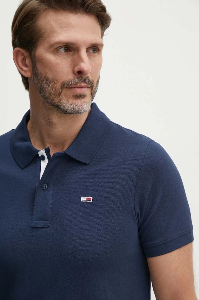 Tommy Jeans Yakalı Pamuklu Tişört