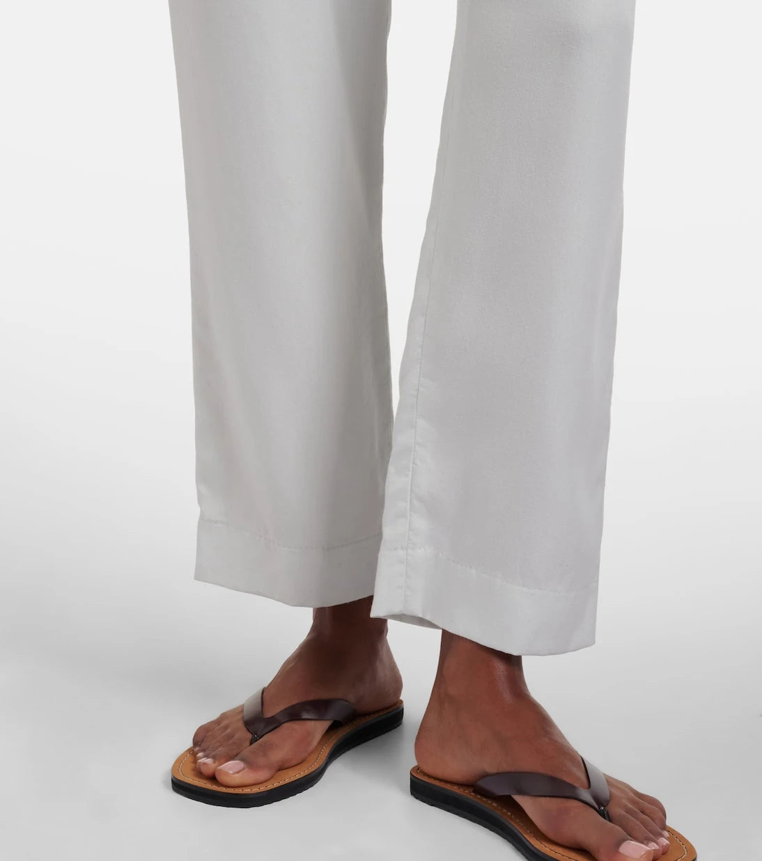 The Row - Cotton cropped straight pants