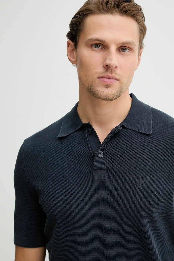 Памучна тениска с яка Marc O'Polo