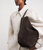Toteme Brown Suede Belted Tote Bag