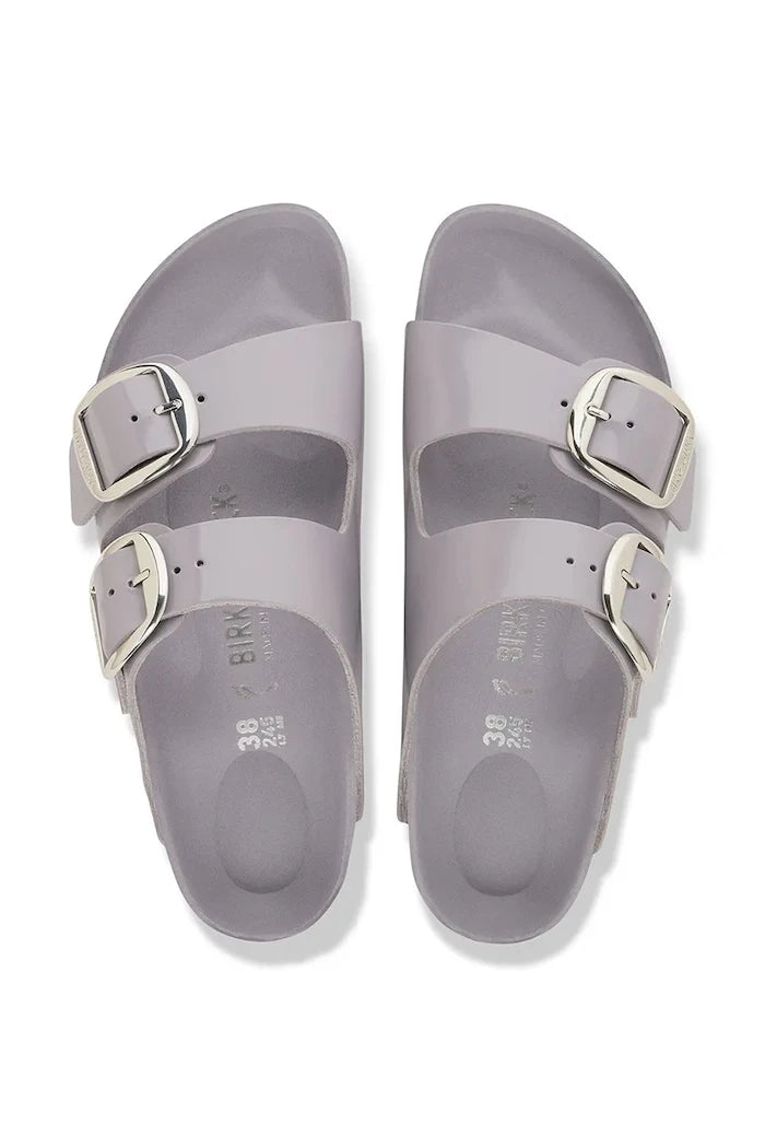 Birkenstock Kadın Deri Terlik Arizona Big Buckle Natural Leather Patent