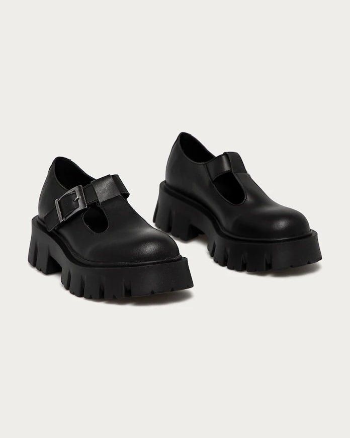 Altercore Jane Vegan Black Yarım Ayakkabılar
