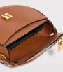 Demellier Brown Small Leather Siena Saddle Bag