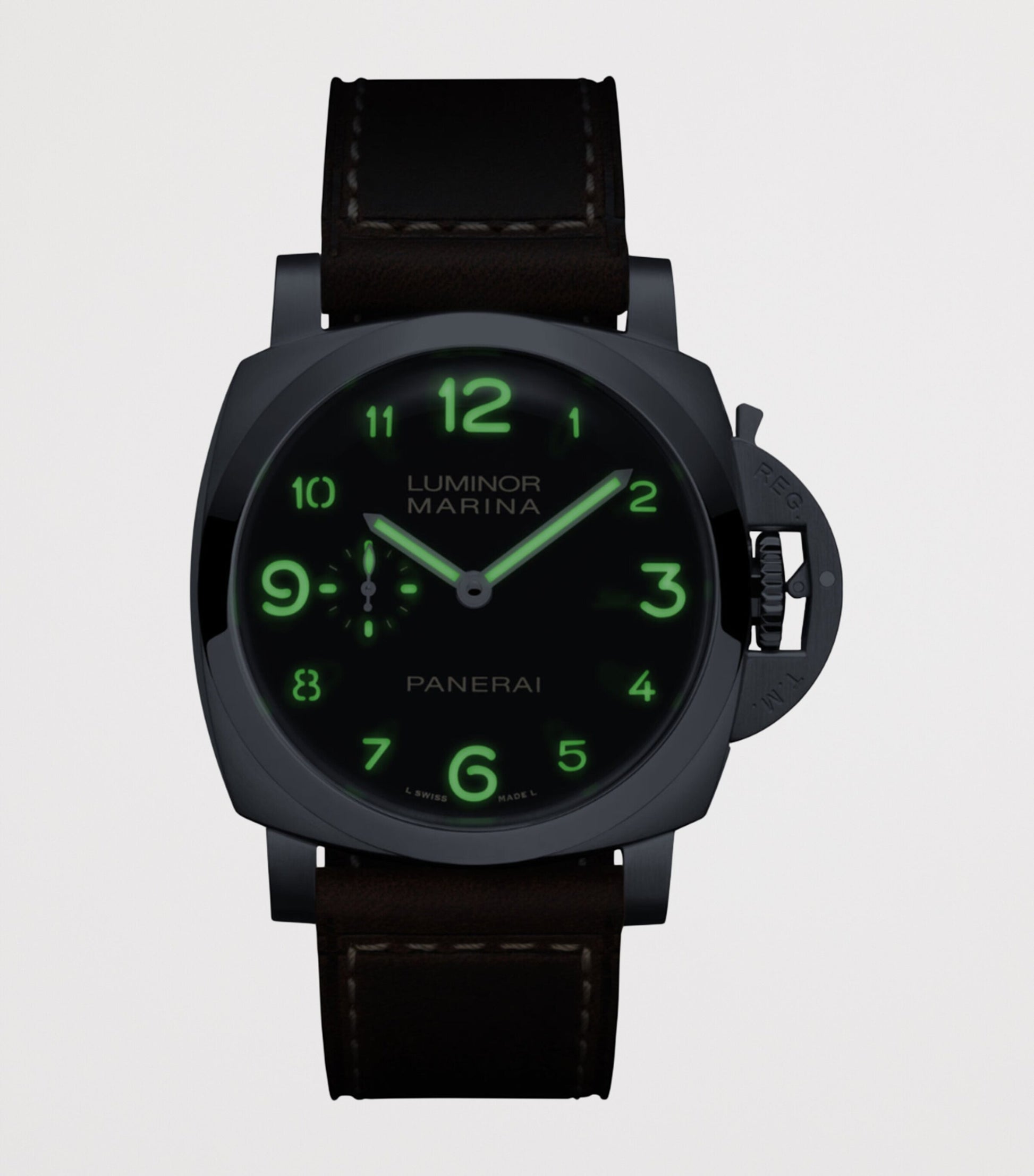 Panerai Stainless Steel Luminor Watch 44mm