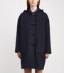 MAX&Co. Blue Wool-Blend Duffle Coat