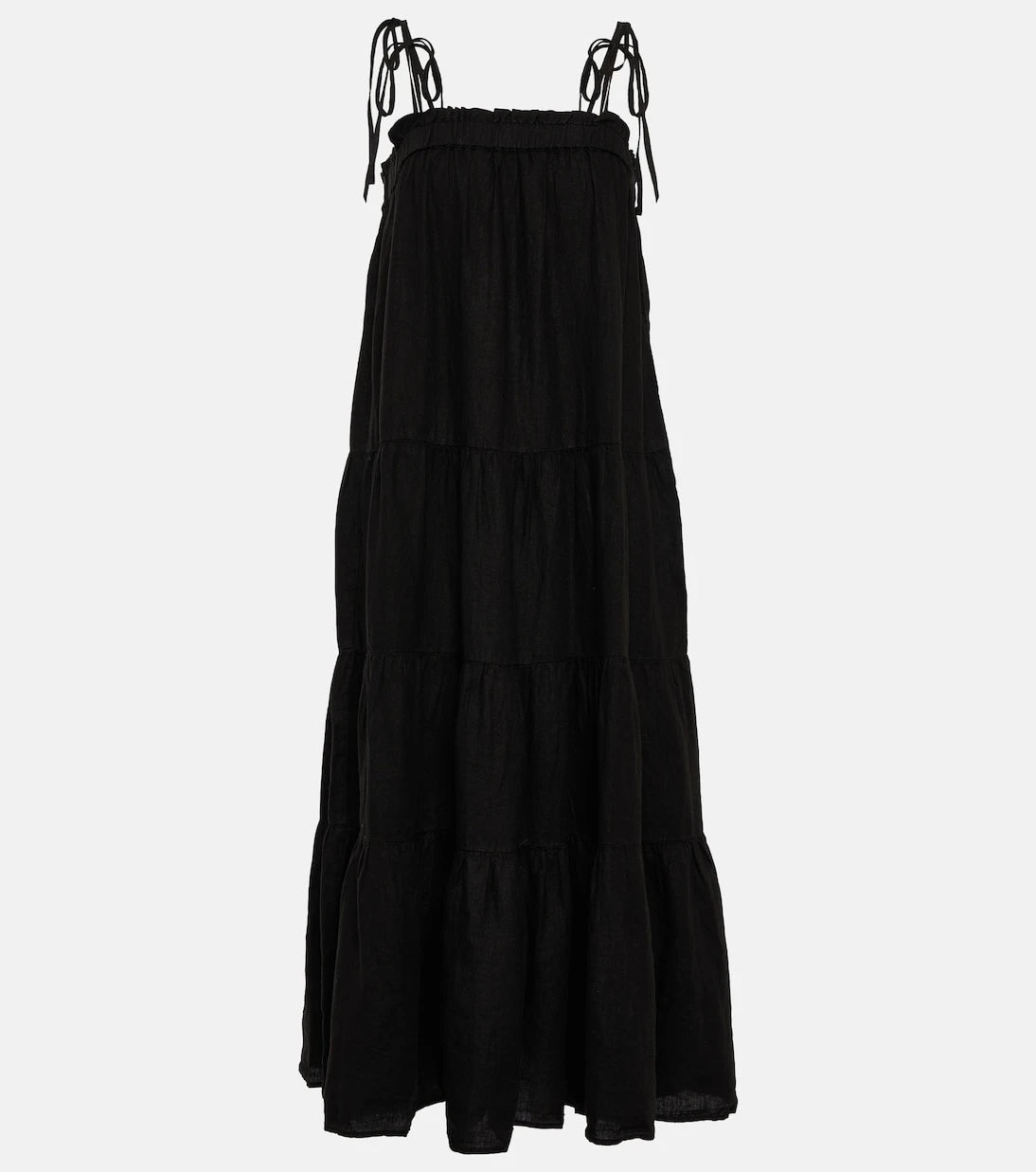 Velvet - Charlie tiered linen maxi dress
