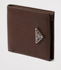 Prada Grained Leather Triangle Wallet