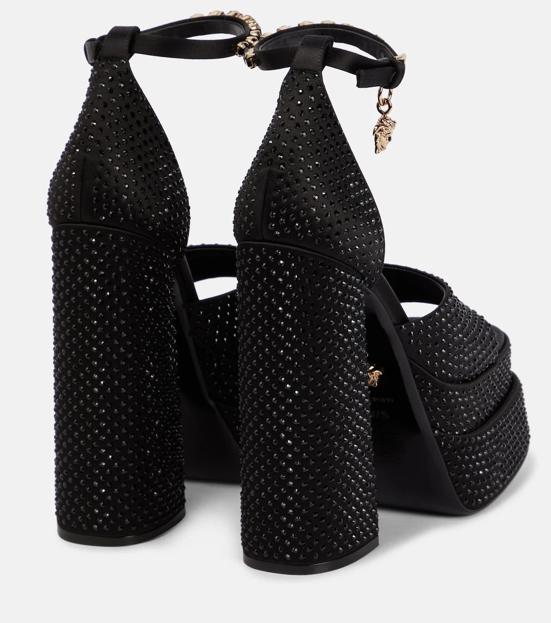 Versace - Medusa Aevitas embellished platform sandals