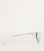Silver Flash Cat Eye Sunglasses