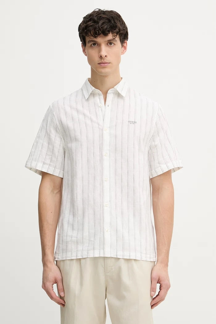 Guess риза мъжка с лен