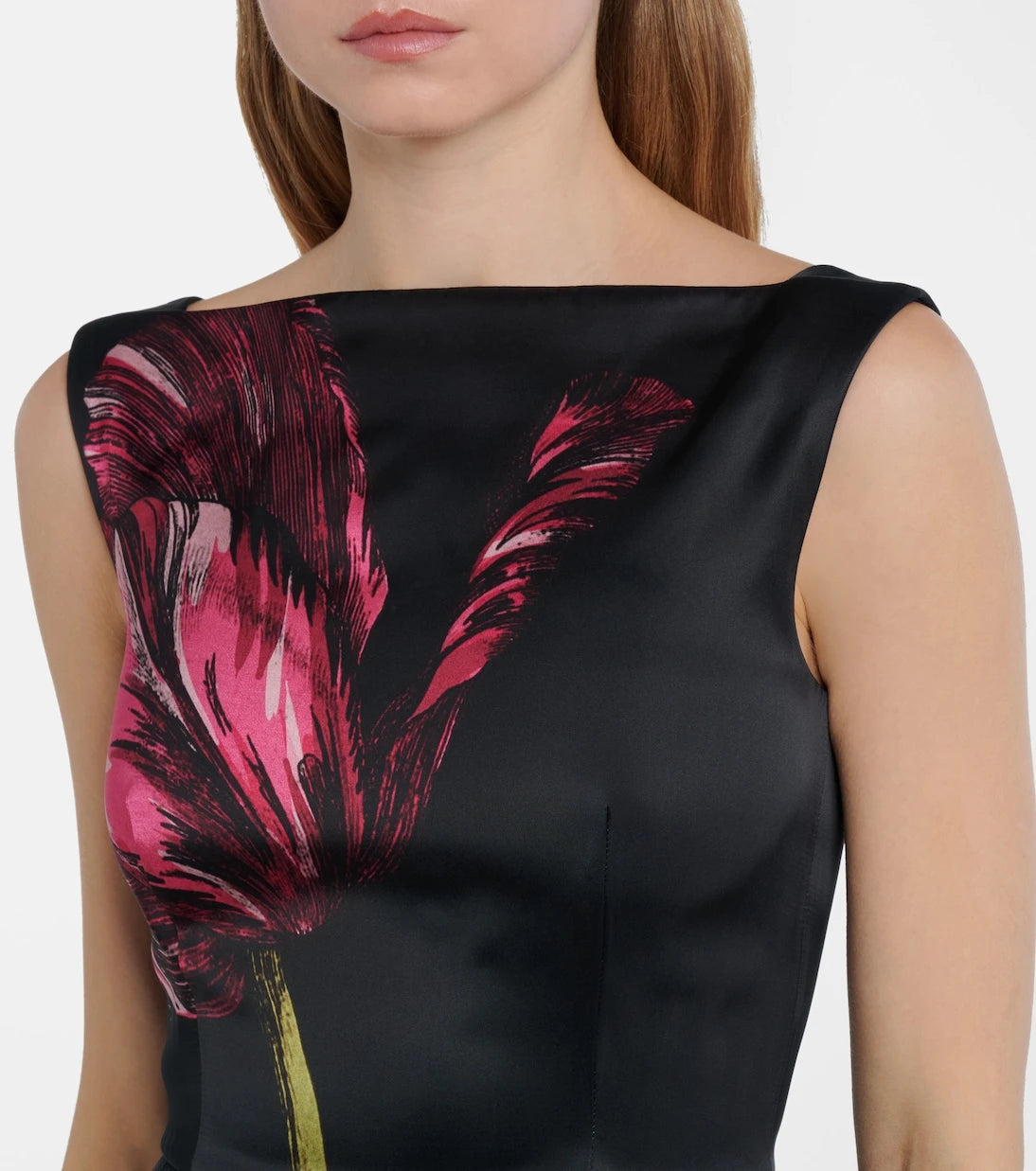 Erdem - Floral duchess satin gown